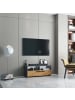 ebuy24 TV Tisch ArilaL 4 Anthrazit 95 x 40 cm