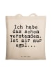 Mr. & Mrs. Panda Schultasche Ich habe das schon... mit Spruch in Creme
