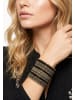gaya Damen Perlenmanschette in Schwarz Gold Mehrfarbig