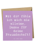 Mr. & Mrs. Panda Klappkarte Spruch Beste Freundin mit Spruch in Lavendeltraum
