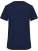Hummel Sportshirt "Hmlmover Cotton T-Shirt S/S Woman" in Blau