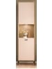 Furn.Design Vitrine in kaschmir und Eiche 54 x 204 cm, Vitrinenschrank mit Soft-Close