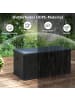 COSTWAY Gartenbox 378L HDPE in Schwarz