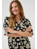 Kaffe Bluse kurzarm KAelly Regular fit in Black/Sand Leo Print