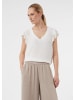 comma Bluse in 0120_weiß