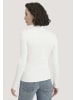 Hessnatur Rib Longsleeve Slim in naturweiss