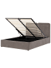 Beliani Doppelbett ARBOIS in Beige/Schwarz - (W) 148 x (H) 105 x (L) 216 cm
