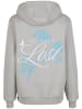 Mister Tee Mister Tee Lost Flowers Ladies Fluffy Hoody in lightasphalt