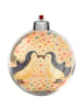 Mr. & Mrs. Panda Weihnachtskugel Pinguin Liebe Design ohne Spruch in Weiß