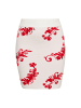 IZIA Damen Rock in WOLLWEISS ROT