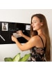 relaxdays Magnettafel in Schwarz - 80 x 50 cm