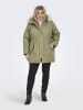 ONLY Carmakoma Langer Parka in Aloe
