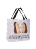 Mr. & Mrs. Panda Schultasche Igel Liebe mit Spruch in Grau Pastell