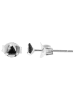 Adeliás Damen Ohrringe – Ohrstecker aus 925 Silber mit Zirkonia in silber