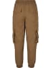 Urban Classics Urban Classics Damen Ladies High Waist Crinkle Nylon Cargo Pants in midground