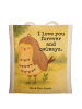 Mr. & Mrs. Panda Shopping Tasche Eule Zufrieden Design mit Spruch in Weiß