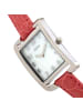 Bertha Marisol Schweizer Perlmutt-Lederarmbanduhr in Coral