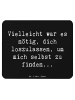 Mr. & Mrs. Panda Mauspad Spruch Liebeskummer Selbstfindung mit S... in Schwarz