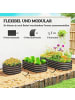 Outsunny Hochbeet in Dunkelgrau 150L x 62B x 30H cm