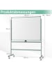 COSTWAY Whiteboard 120x90cm in Grün