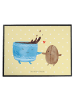 Mr. & Mrs. Panda Tischunterlage Kaffee Bohne ohne Spruch in Gelb Pastell