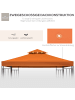 Outsunny Pavillondach in Rostrot 300L x 300B x 18H cm