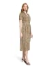 Betty Barclay Midikleid mit Volant in Beige/Khaki