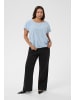 KAFFE curve Kurzarm-Bluse KCnana Loose fit in Windsurfer