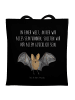 Mr. & Mrs. Panda Uni Tasche Fledermaus Flügel mit Spruch in Schwarz
