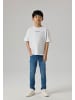 name it Stretch Jeans Slim Fit Used Look Verstellbar in Blau