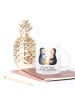 Mr. & Mrs. Panda Teetasse aus Glas Pinguin Pärchen mit Spruch in Transparent