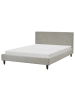 Beliani Doppelbett FITOU in Grau/Braun - (W) 150 x (H) 87 x (L) 214 cm
