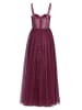 HEY KYLA Abendkleid in aubergine silber - 0003