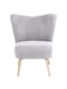 58 aufm Kessel SESSEL Kathy Bezug Veloursstoff Buche natur / silber