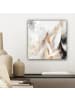 MuchoWow Leinwand bilder Abstrakte Kunst weiß gold (BxH)