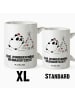 Mr. & Mrs. Panda Jumbo Tasse Panda Weihnachtszeit mit Spruch in Weiß