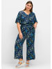 sheego Overall in tiefblau-bedruckt