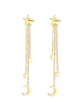 Elli Ohrringe 925 Sterling Silber Sterne, Astro, Stern in Gold