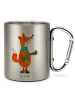 Mr. & Mrs. Panda Kaffeetasse Fuchs Keks ohne Spruch in Silber