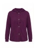 Ulla Popken Sweatjacke in dunkle kirsche
