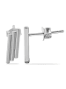 Adeliás Damen 925 Silber Ohrringe Ohrstecker in silber