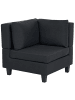 Beliani 4-tlg Ecksofa UNSTAD in Schwarz/Schwarz