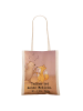 Mr. & Mrs. Panda Schultertasche Hase Tanzen Design mit Spruch in Weiß