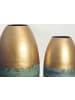 FineBuy Vase in Gold / Aluminium / 25x25x47
