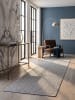 KADIMA DESIGN Teppichläufer Uni pflegeleicht Wohnzimmer Schlafzimmer Flur Esszimmer in Grau