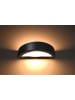 Nice Lamps Wandleuchte Keramik ORION in Schwarz halbrunde lampe loft style E27 NICE LAMPS