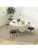 HOMCOM Esszimmerhocker in Schwarz 41,5L x 41,5B x 46H cm