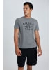 DeFacto T-Shirt REGULAR FIT in Dunkel- Grau Melange