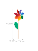 relaxdays 4 x Windrad in Bunt - (B)18 x (H)47,5 x (T)8,5 cm