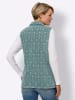 Sieh an! Fleece-Weste in jade-kalkmint-bedruckt